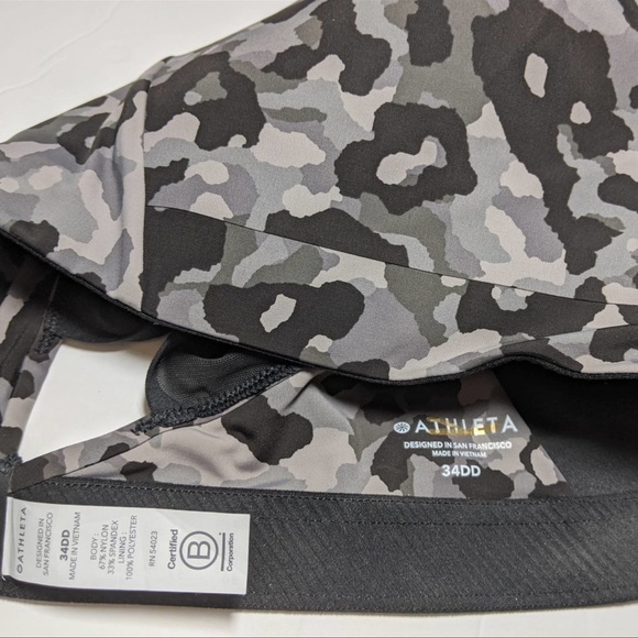 Athleta Womens Sport Advance Bra High Impact Camo 34DD - Picture 4 of 5